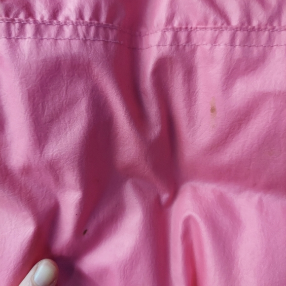 1st Down Vintage Coral Pink Nylon Duck Down Blend Full Zip Jacket - Picture 11 of 16